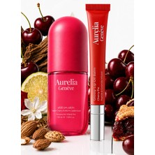 Aurelia Genève Wear Your Cherry Glow - Peptit & Seramid Içeren Nemlendirici Kiraz Kırmızı Lip Balm & Kadifemsi Vişne ve Sıcak Sedir Ağacı Kokulu Saç & Vücut Misti
