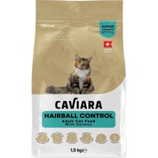 Caviara Hairball Kontrol Somonlu Kedi Maması 1,5 kg