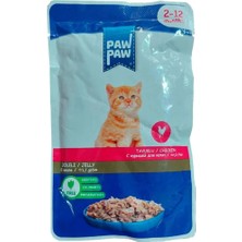 Pawpaw Paw Paw Yavru Kedi Yaş Maması Tavuklu 85 gr