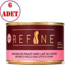 Refine Yavru Kedi Konservesi Keçi Sütlü ve Tavuklu 85 gr 6 Ad