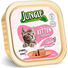 Jungle Yavru Kedi Yaş Mama Sütlü Tavuklu 100 gr