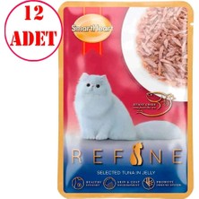 Smart Heart Refine Kedi Konservesi Jöle Içinde Ton Balıklı 70 gr 12 Ad