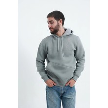 3 Ip Erkek Yandan Cepli Kapüşonlu Sweat Puf Yumuşak Kumaş