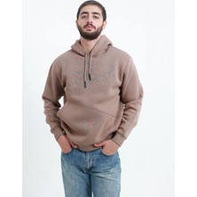 3 Ip Erkek Yandan Cepli Kapüşonlu Sweat Puf Yumuşak Kumaş