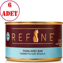 Refine Levrekli ve Ton Balıklı Kedi Konservesi 85 gr 6 Ad