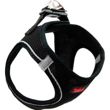 Tailpetz Air Mesh Köpek Göğüs Tasması Siyah Xs