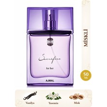 Ajmal Sacrifice For Her Edp Kadın Parfüm 50 ml | Çiçeksi ve Miskli | Yasemin, Portakal Çiçeği, Vanilya, Misk