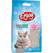 Enjoy Kedi Kumu Bebek Pudra Kokulu Ince Taneli 10 Lt