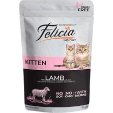 Felicia Kitten Yaş Kedi Maması Tahılsız Kuzu Etli 85 gr