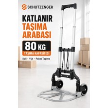 SCHUTZENGER Pro 80 kg Kapasiteli Yük Koli Paket Taşıma Arabası Katlanır El Arabası CC450