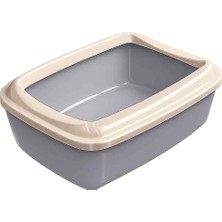 Amazon Pet Amazon Açık Kedi Tuvaleti Bej