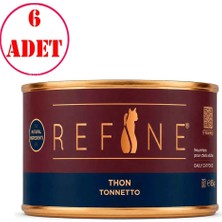 Refine Kedi Konservesi Ton Balıklı 85 gr 6 Ad