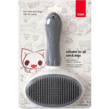 Nunbell Kedi Köpek Için Basmalı Büyük Tarak Oval