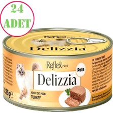 Reflex Plus Delizzia Kedi Konservesi Hindi Etli Ezme 85 gr 24 ad