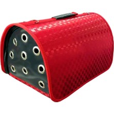 Pet Pretty Kedi Köpek Için Flybag Kapalı Çanta Kırmızı 44X28X28 cm