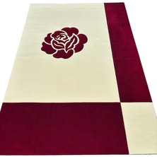 Burak Halı Saray Halı Terra 200X300 Vizyon Carving 9044 Krem Kırmızı Salon Halısı