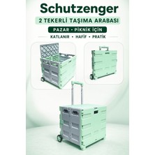 SCHUTZENGER Iki Tekerlekli Taşıma Arabası Pazar Piknik Pratik Çözüm Katlanır PS11
