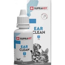 Supravet Ear Clean Kedi ve Köpek Kulak Temizleme Solüsyonu 50 ml