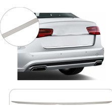 Servet Dizayn Oto Audi A6 C7 Uyumlu 2010-2018 Krom Bagaj Alt Çıtası Paslanmaz Çelik