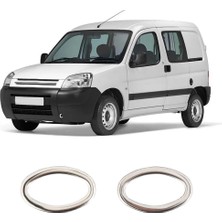 Servet Dizayn Oto Citroen Berlingo Uyumlu 1996-2008 Krom Sinyal Çerçevesi 2 Parça Paslanmaz Çelik