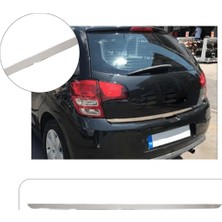 Servet Dizayn Oto Citroen C3 Uyumlu 2009-2016 Krom Bagaj Alt Çıtası Paslanmaz Çelik