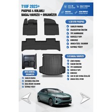 Sahler T10F 2025+ Uyumlu 4.5d Premium Havuzlu Oto Paspas ve Liner Marka 3D Bagaj Havuzu