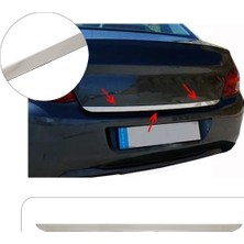 Servet Dizayn Oto Citroen C-Elysee Uyumlu 2012 ve Üzeri Krom Bagaj Alt Çıtası Paslanmaz Çelik