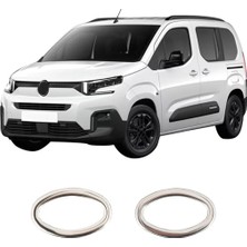 Servet Dizayn Oto Citroen Berlnigo 3 Uyumlu 2009-2023 Krom Sinyal Çerçevesi 2 Parça Paslanmaz Çelik