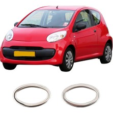 Servet Dizayn Oto Citroen C1 Uyumlu 2005-2014 Krom Sinyal Çerçevesi 2 Parça Paslanmaz Çelik