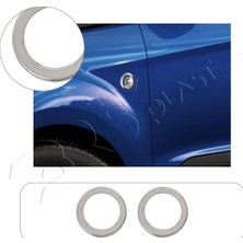 Servet Dizayn Oto Ford Connect Uyumlu 2002-2009 Krom Sinyal Çerçevesi 2 Parça Paslanmaz Çelik