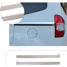 Servet Dizayn Oto Ford Courier Uyumlu 2014-2017 Krom Sürgü Çıtası 2 Parça Paslanmaz Çelik