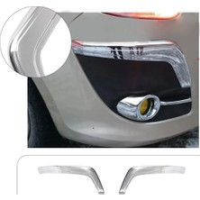 Servet Dizayn Oto Fiat Doblo Uyumlu 2010-2014 Ön Tampon Kaşı 2 Parça Abs Krom Kaplama
