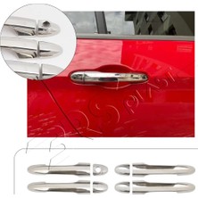 Servet Dizayn Oto Fiat Egea Cross Uyumlu 2020 ve Üzeri Krom Kapı Kolu 4 Kapı Paslanmaz Çelik
