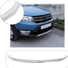 Servet Dizayn Oto Dacia Sandero Uyumlu 2012-2016 Krom Ön Panjur Çıtası Paslanmaz Çelik