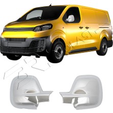Servet Dizayn Oto Citroen Jumpy Uyumlu 2017-2024 Ayna Kapağı 2 Parça Abs Krom Kaplama