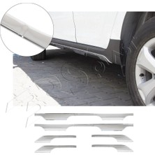Servet Dizayn Oto Dacia Duster Uyumlu 2018-2024 Marşpiyel Kromu 6 Parça Paslanmaz Çelik