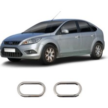 Servet Dizayn Oto Ford Focus 2 Uyumlu 2005-2011 Krom Sinyal Çerçevesi 2 Parça Paslanmaz Çelik