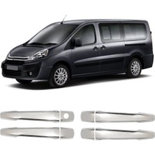 Servet Dizayn Oto Citroen Jumpy Uyumlu 2007-2016 Krom Kapı Kolu 4 Kapı Paslanmaz Çelik