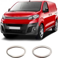 Servet Dizayn Oto Citroen Jumpy Uyumlu 2017 ve Üzeri Krom Sinyal Çerçevesi 2 Parça Paslanmaz Çelik