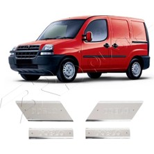Servet Dizayn Oto Fiat Doblo Uyumlu 2000-2010 Krom Iç Kapı Eşiği 4 Parça Paslanmaz Çelik