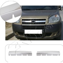 Servet Dizayn Oto Fiat Doblo Uyumlu 2006-2010 Krom Ön Panjur 2 Parça Paslanmaz Çelik