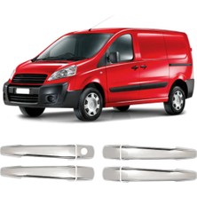 Servet Dizayn Oto Fiat Scudo Uyumlu 2007-2016 Krom Kapı Kolu 4 Kapı Paslanmaz Çelik