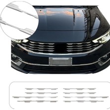 Servet Dizayn Oto Fiat Egea Sedan Uyumlu 2022 ve Üzeri Krom Ön Panjur 8 Parça Paslanmaz Çelik