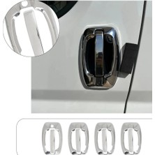 Servet Dizayn Oto Fiat Ducato Uyumlu 2024 ve Üzeri Krom Kapı Kolu 4 Kapı (Sensörlü) Paslanmaz Çelik