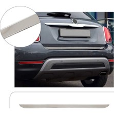 Servet Dizayn Oto Fiat 500X Uyumlu 2015 ve Üzeri Krom Bagaj Alt Çıtası Paslanmaz Çelik