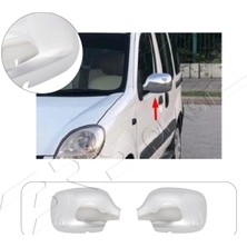 Servet Dizayn Oto Renault Kangoo Uyumlu 1997-2008 Ayna Kapağı 2 Parça Abs Krom Kaplama