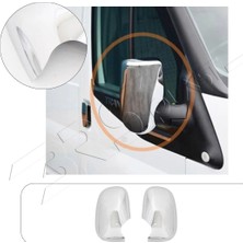 Servet Dizayn Oto Ford Transit Uyumlu 1998-2002 Ayna Kapağı 2 Parça Abs Krom Kaplama