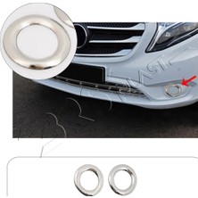 Servet Dizayn Oto Mercedes Vito W447 Uyumlu Krom Sis Farı Çerçevesi 2 Parça Paslanmaz Çelik