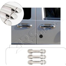 Servet Dizayn Oto Ford Connect Uyumlu 2002-2009 Krom Kapı Kolu 3 Kapı Paslanmaz Çelik