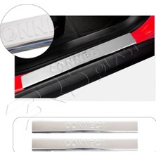 Servet Dizayn Oto Ford Connect Uyumlu 2002-2014 Krom Kapı Eşiği 2 Parça Paslanmaz Çelik